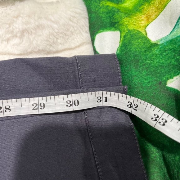 NWT $158 Eileen Fisher Small Purple Grey Clam Digger Cropped Zip Hem Luxe Pants - Picture 9 of 10